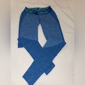 Gymshark Heathered Blue Workout Leggings